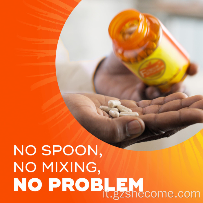 Capsule da 3 in 1 Capsule Pianta Supplemento in fibra di buccia di psillio